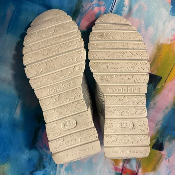 Wonders Oslo Sneaker White Blanco Silver Celestial Neutral Platform - Picture 6 of 10